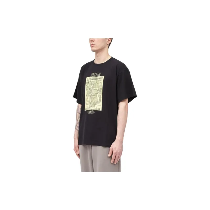 MM6 Maison Margiela SS24 Drop Shoulder Sleeve T Shirt Men's Black-1