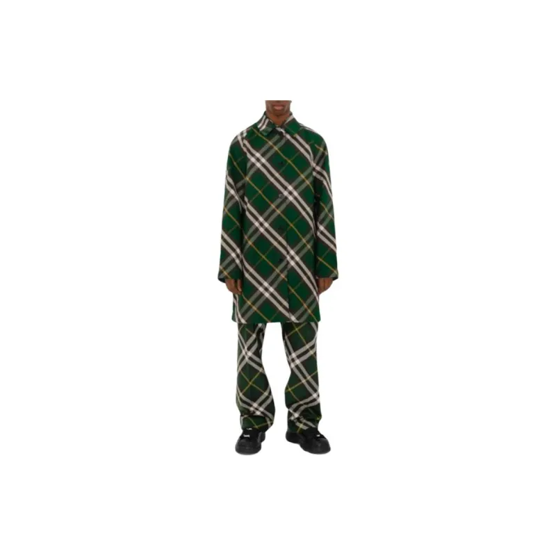 Burberry Coats Men Green-1