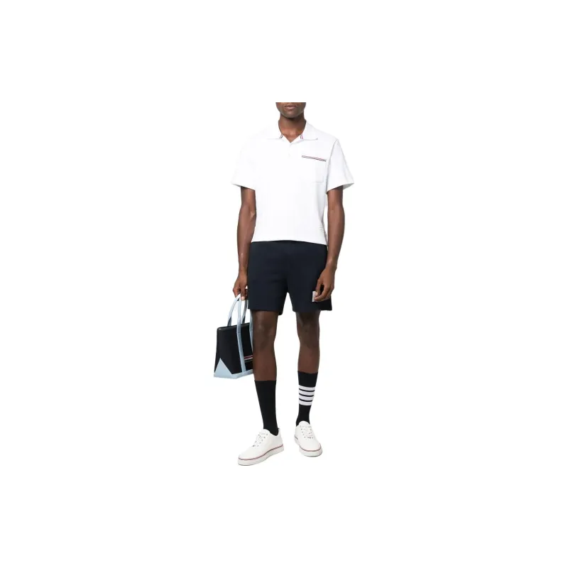THOM BROWNE Rwb Pocket Trim Polo Shirt-1