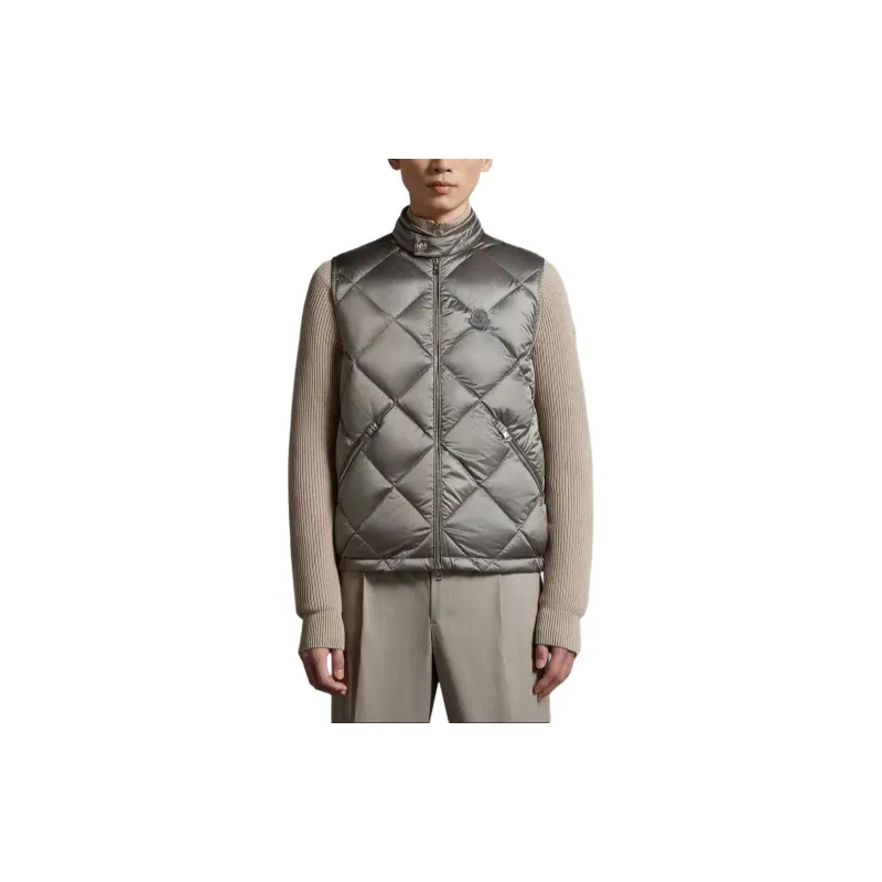 Moncler Nasta Series Vest Men's Beige-2
