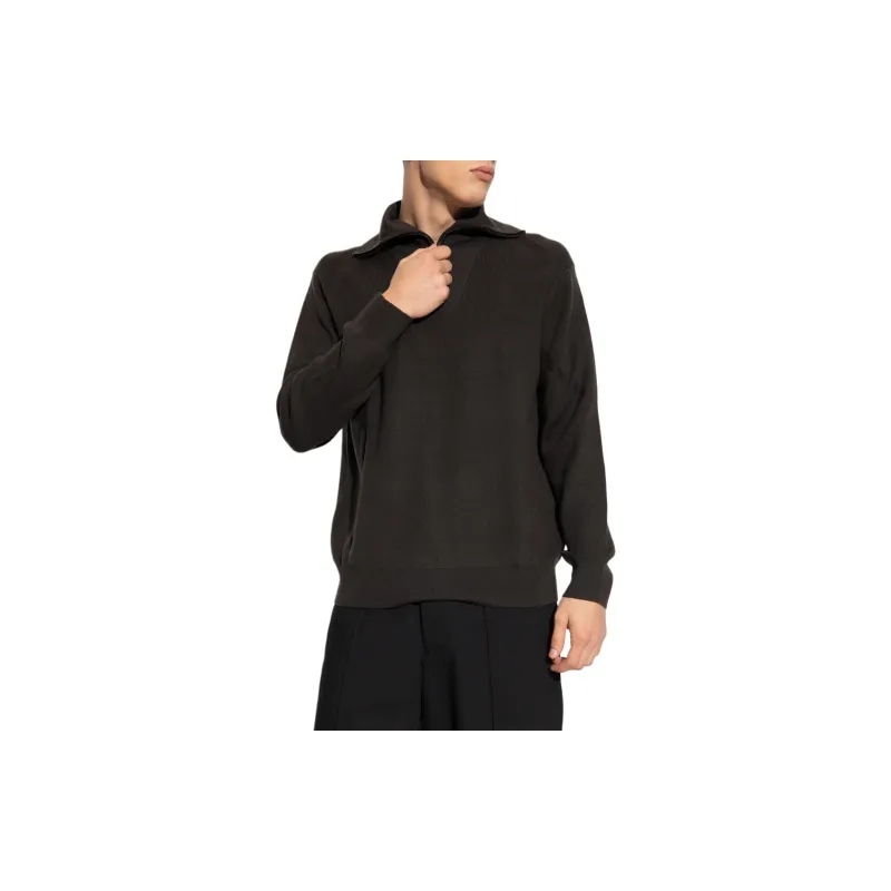 EMPORIO ARMANI Half zip Fine ribbed Jumper-2