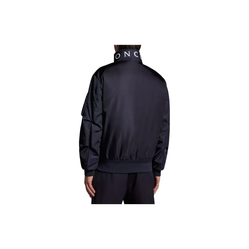 Moncler High Shine Zip Up Padded Jacket-2