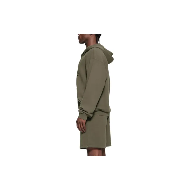 SKIMS TERRY MENS RELAXED ZIP UP HOODIE Sweatshirt Men's MILITARY/Army Green-3