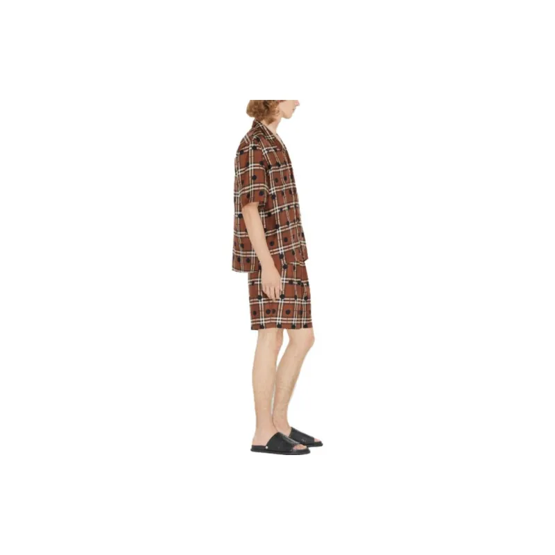 Burberry SS23 Shirt Men's Dark Birch Brown-3
