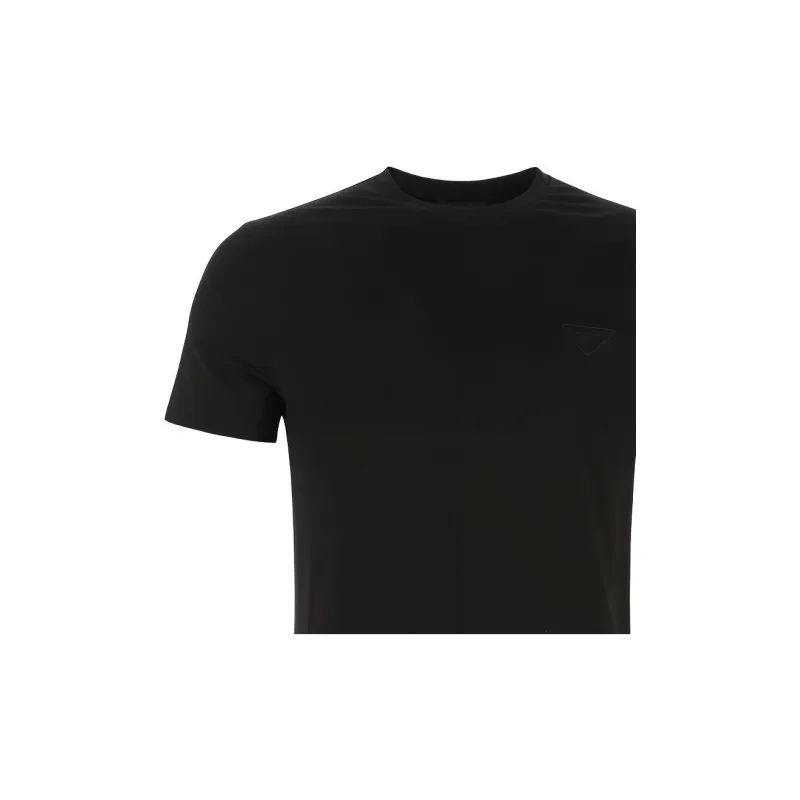 PRADA Logo embroidered Cotton T shirt-5