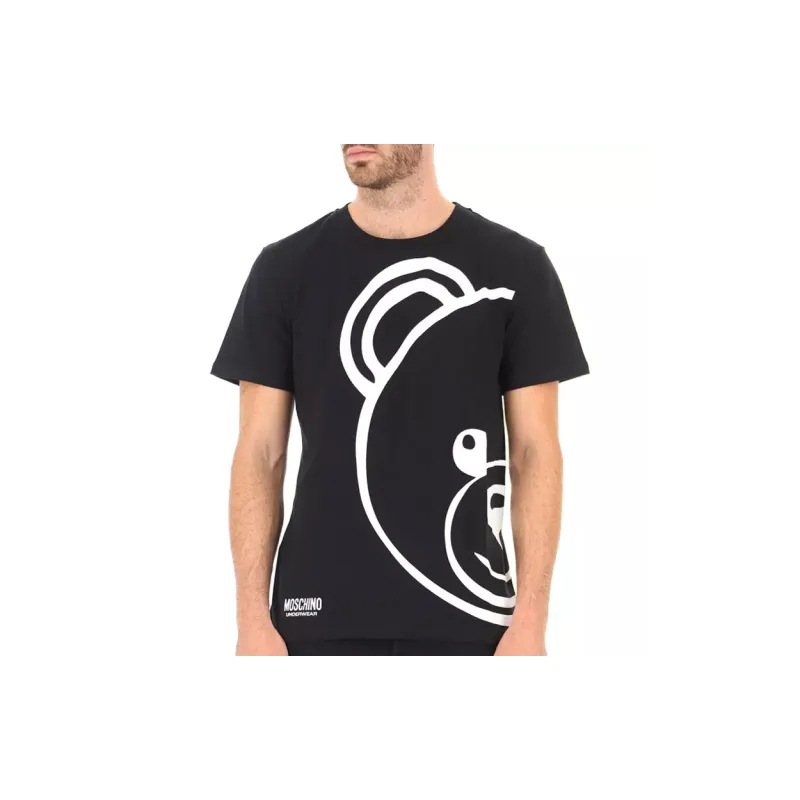 MOSCHINO T Shirts Men Black-2