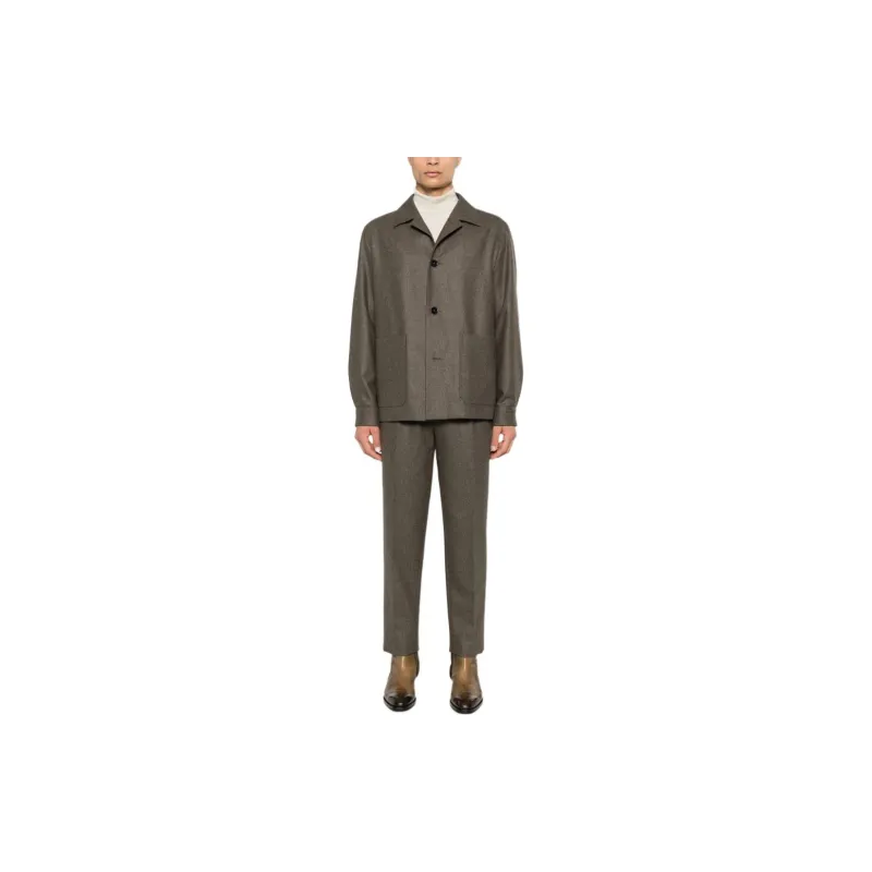 Zegna FW24 Suit Trouser Men's _Nsec Medium Brown-1