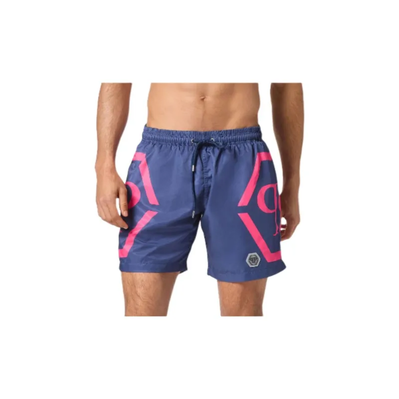 PHILIPP PLEIN Logo print Swim Shorts-1