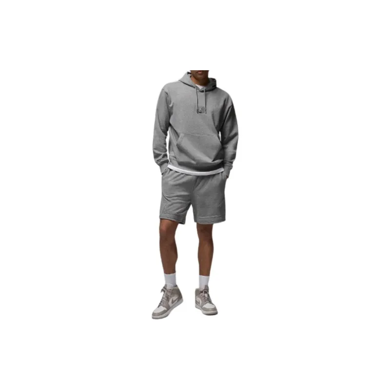 Jordan Fleece Diamond Flight Casual Shorts Men's Carbon Photinia-1