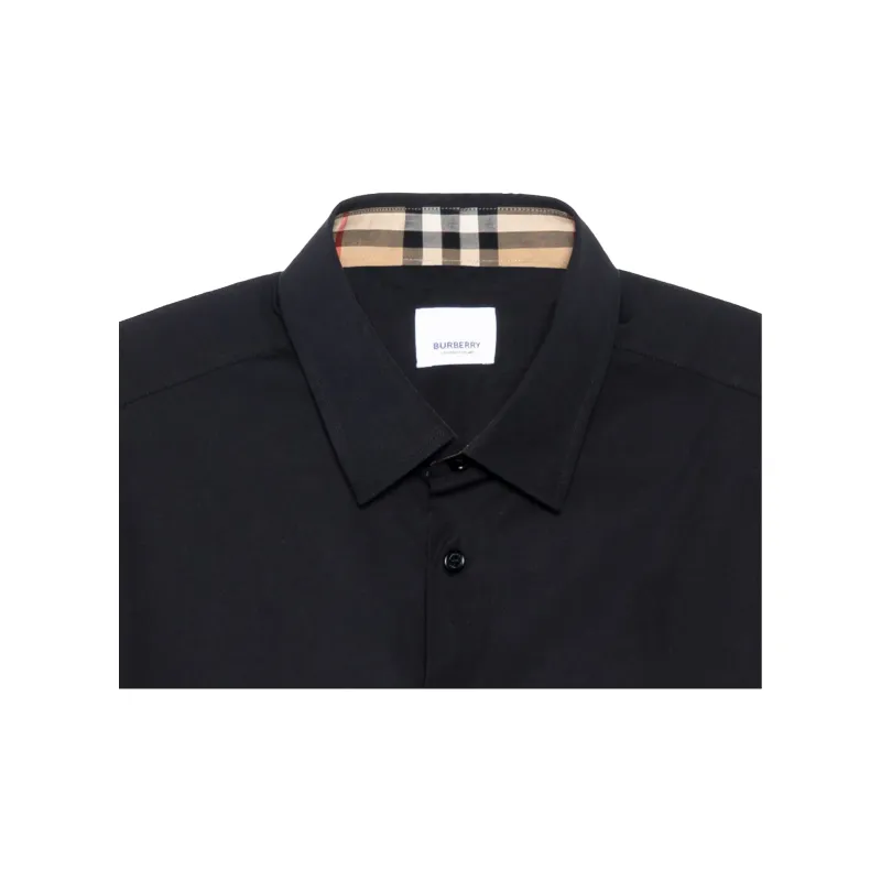 Burberry Shirts Men Black-4