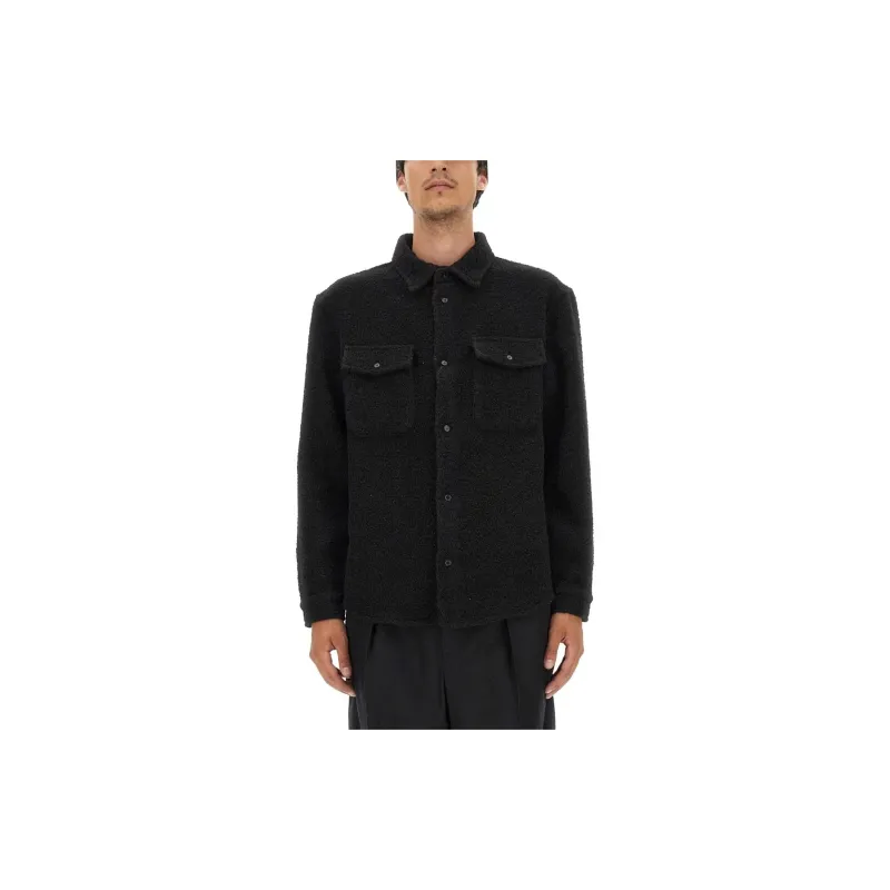 SAINT LAURENT Buttoned Long Sleeved Overshirt-3