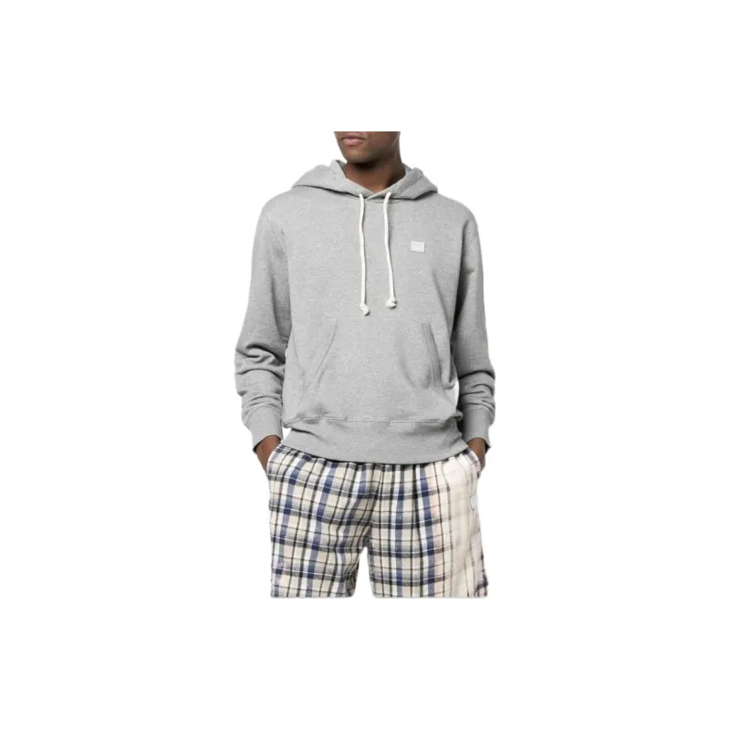 Acne Studios Face Logo Patch Drawstring Hoodie-3