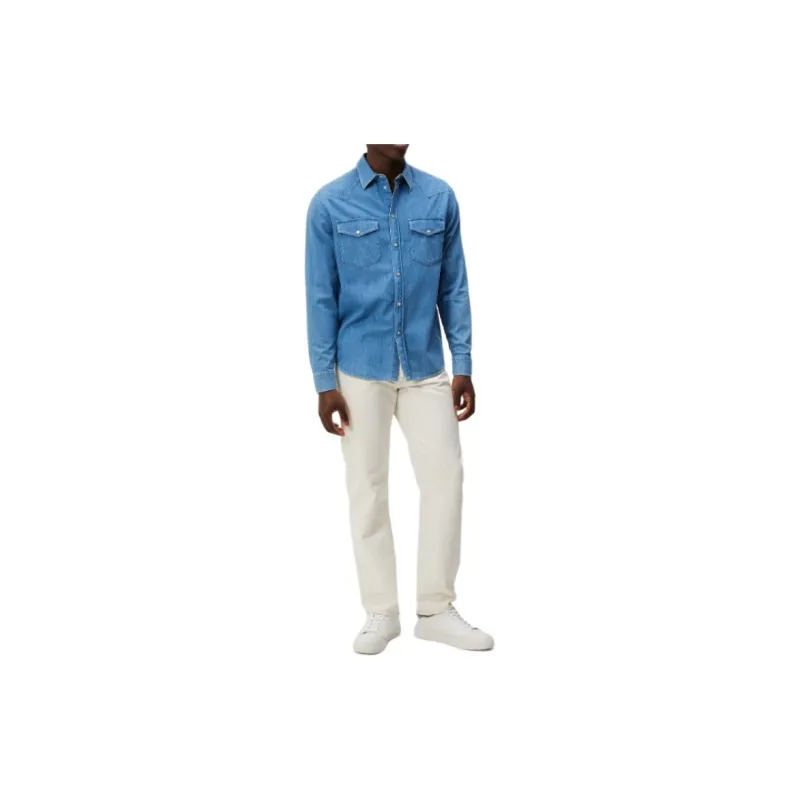 J.Lindeberg Shirt Men's Sapphire Blue-1