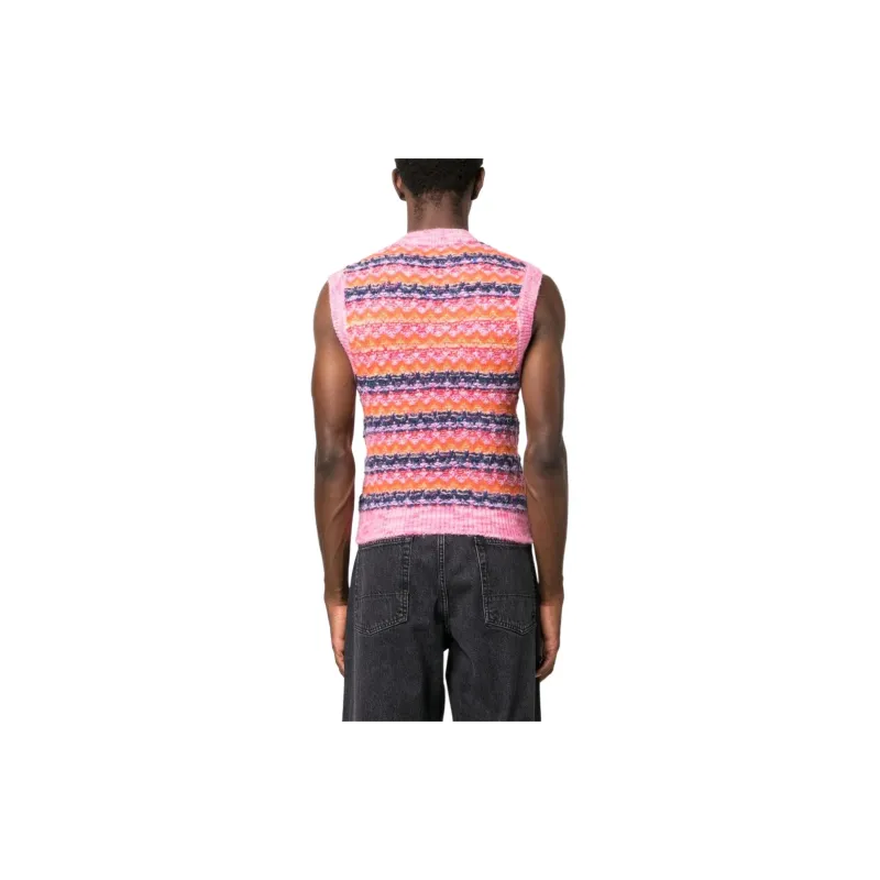 ANDERSSON BELL Zigzag Pattern embroidered Knitted Top-3
