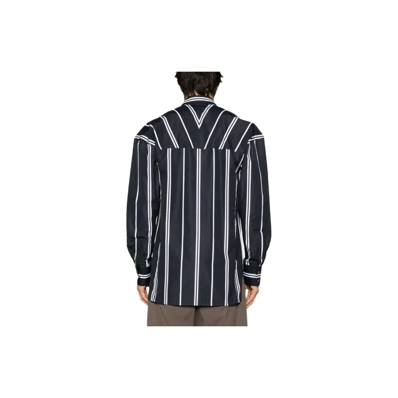 Vivienne Westwood Orb logo Stripe print Shirt-3