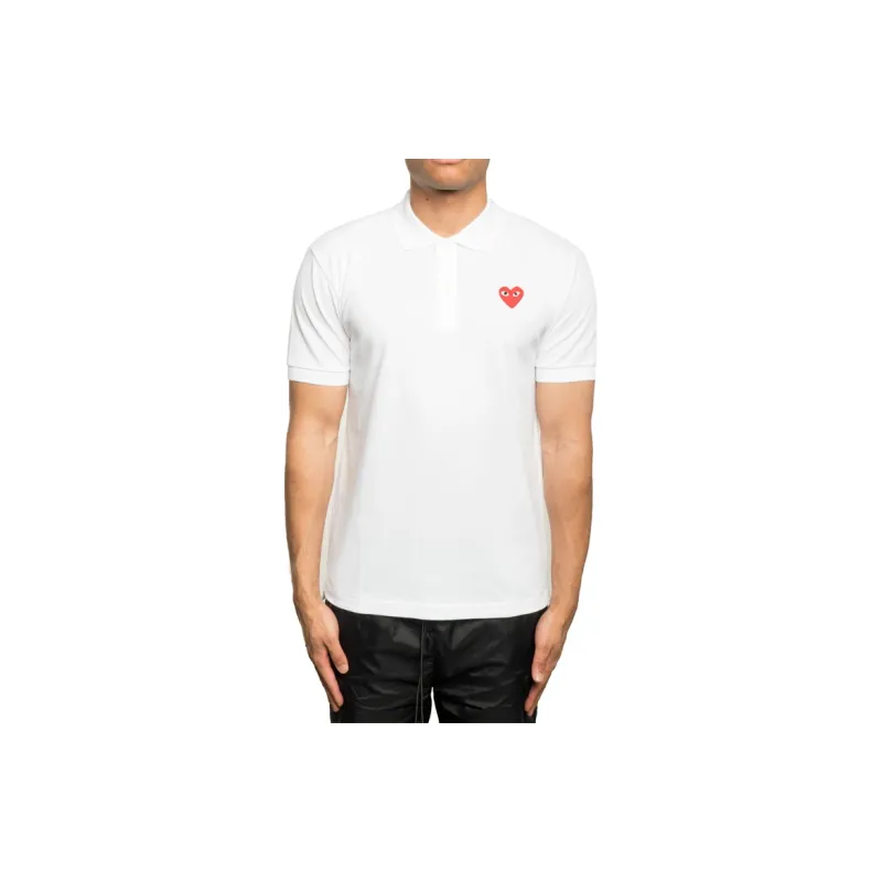 CDG Play Polo Shirt Men's White-3