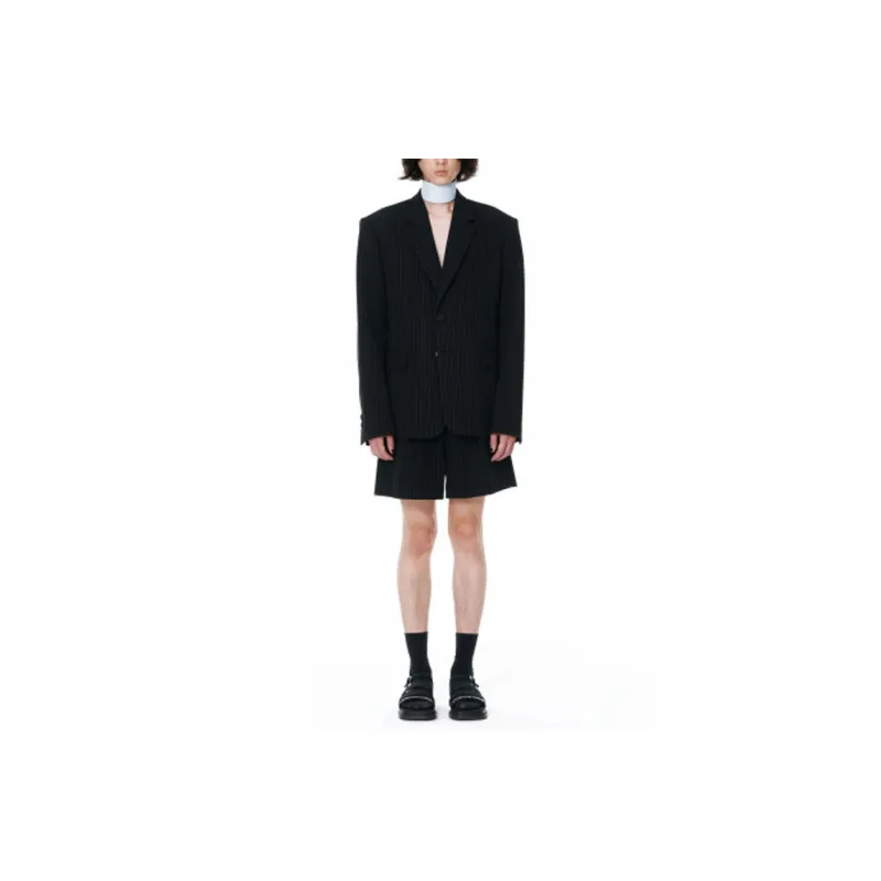 WE11DONE Casual Shorts Men Black-2