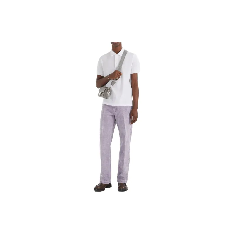 FENDI Polo Shirts Men White-2