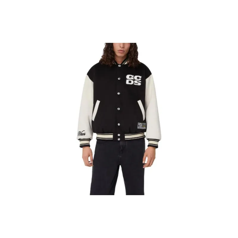 GCDS Two Toned Long Sleeved Bomber Jacket-2