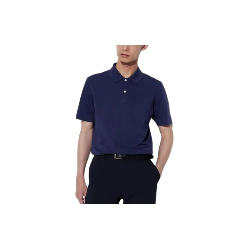 UNIQLO Polo Shirt Unisex Dark Blue-1