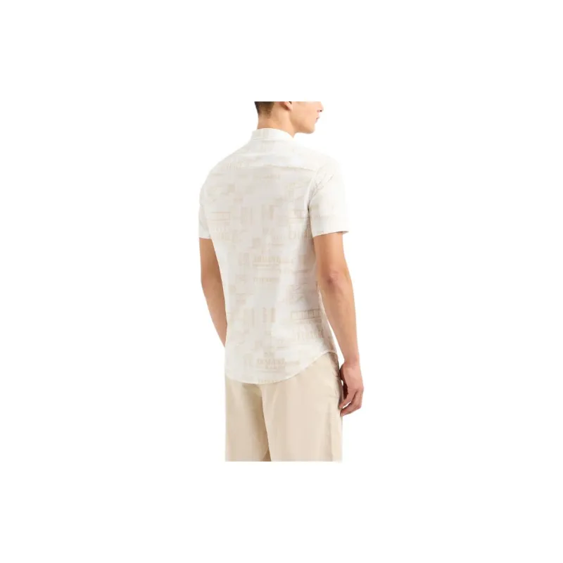 ARMANI EXCHANGE SS24 Shirt Men's Ecru-2