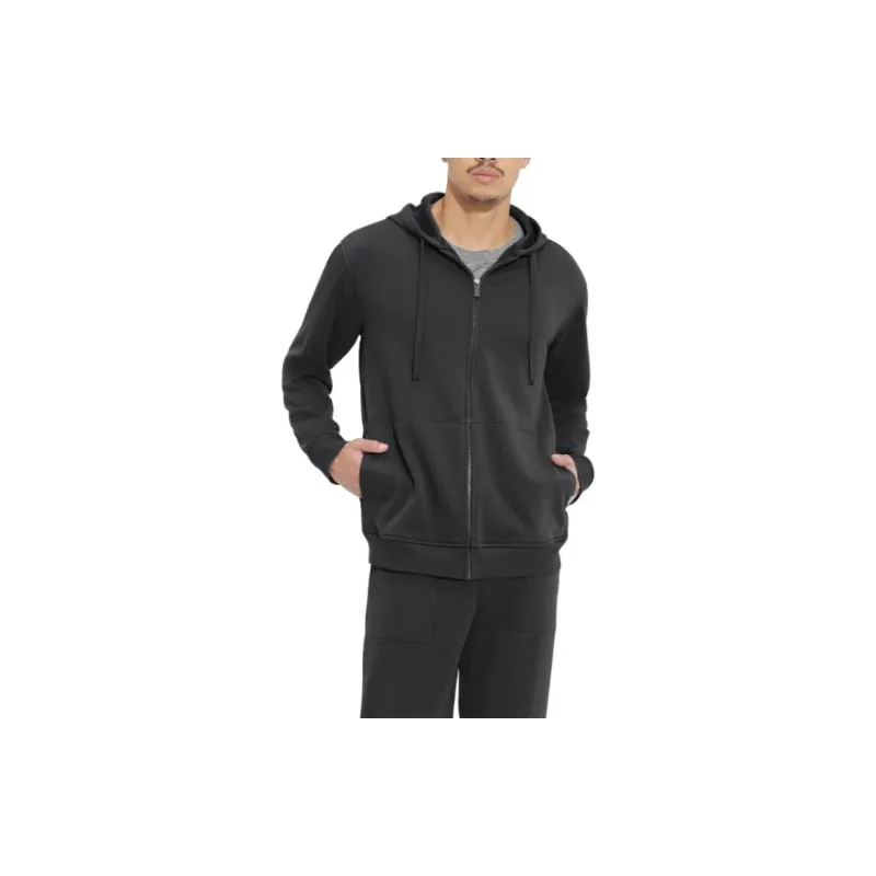 UGG Gordon Zipped Hoodie Sweatshirt Men's Black-2
