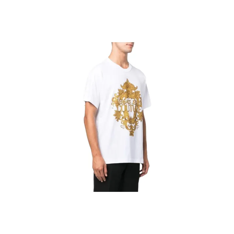 VERSACE JEANS COUTURE Logo Baroque Print T shirt-3