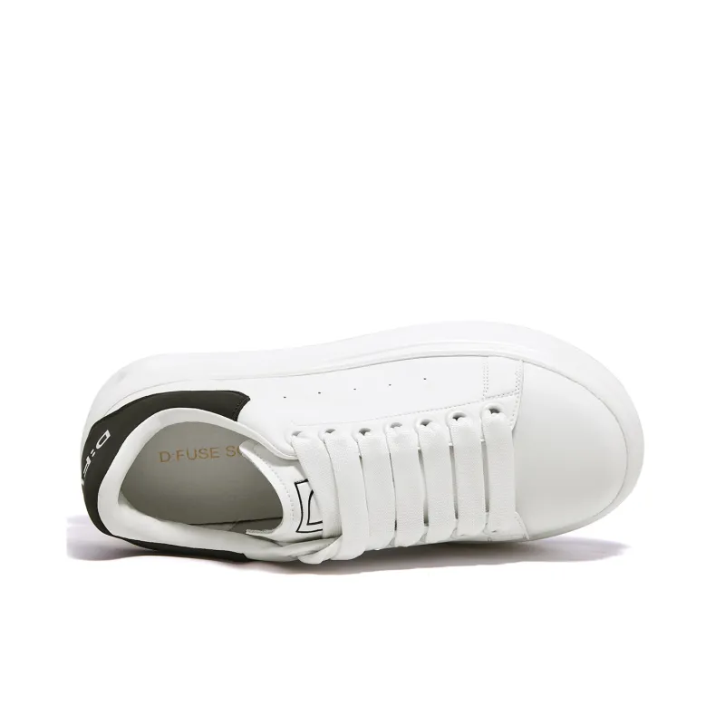 D FUSE SCANDINAVIA White Sneakers Anti Slip And Wear Resistant Lightweight Low Top Skateboard Shoes Women's-10