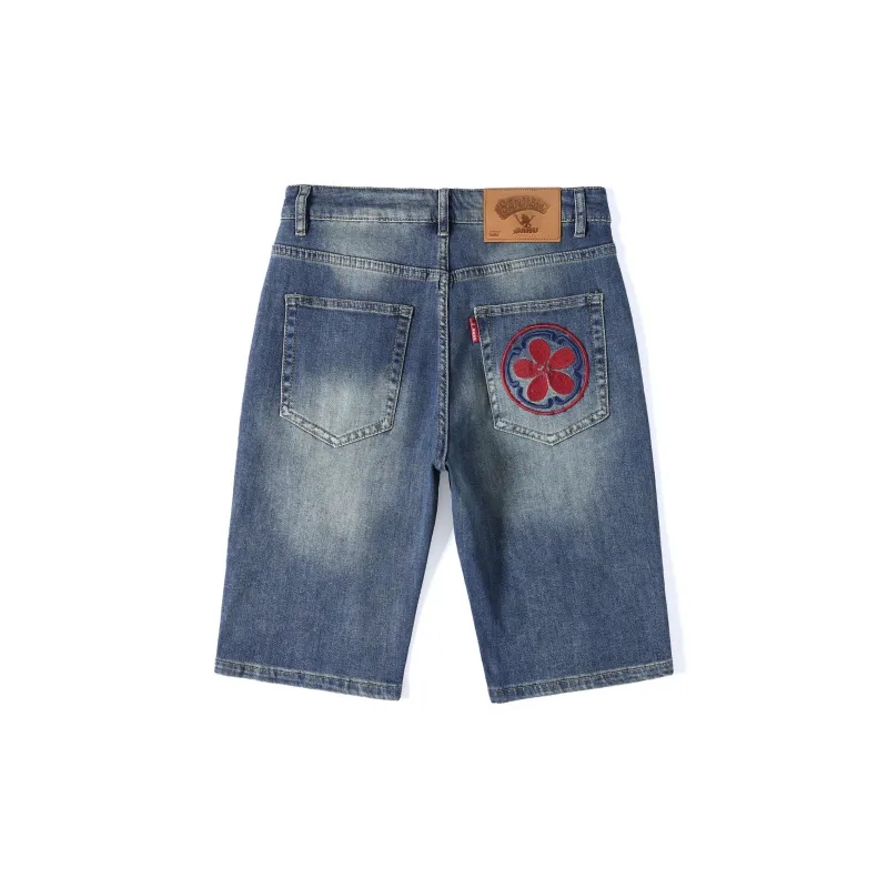 SANTASTIC Denim Shorts Men's Nostalgic Blue-1
