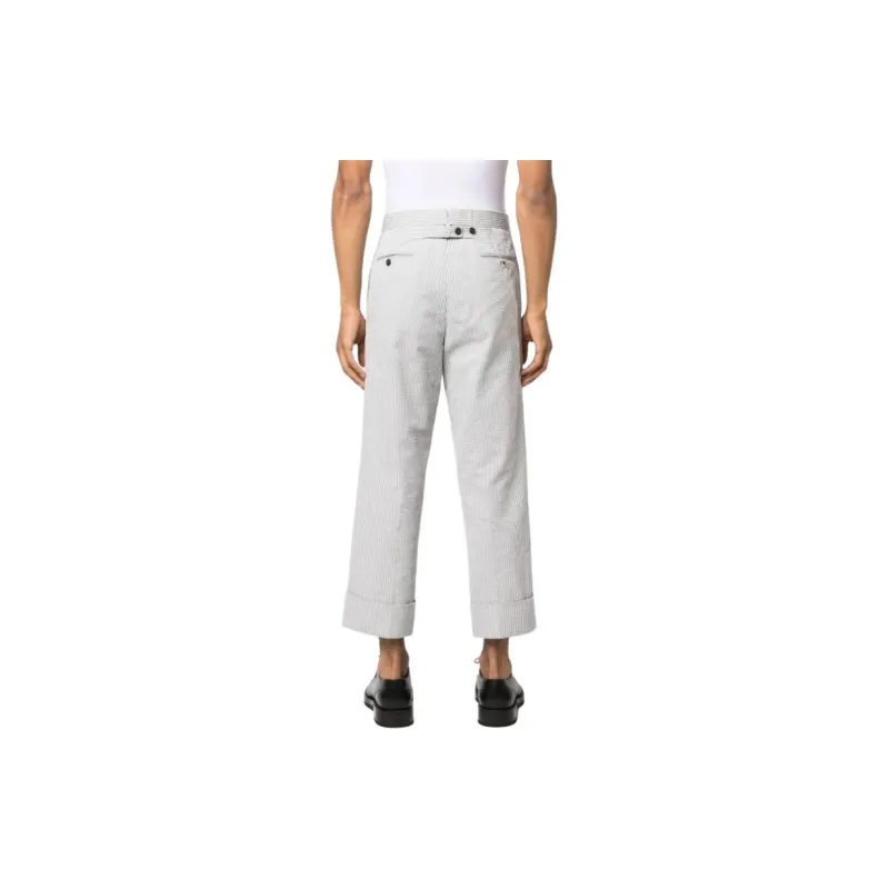THOM BROWNE Low Rise Stripe Pattern Tailored Trousers-2