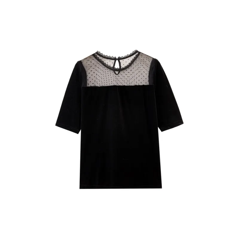 SHUIYUNJIAN T Shirt Women's Black-1
