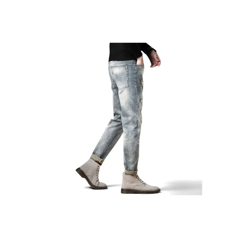 FAIRWHALE Jeans Unisex Denim Blue-6