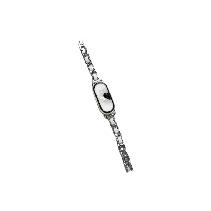 FZRT Watch Bands Chanel Inspired Chain Leather Metal Strap Unisex-6