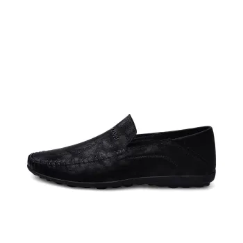 Wen Nai Gommino Loafers Men Black/Gray/Yellow Brown
