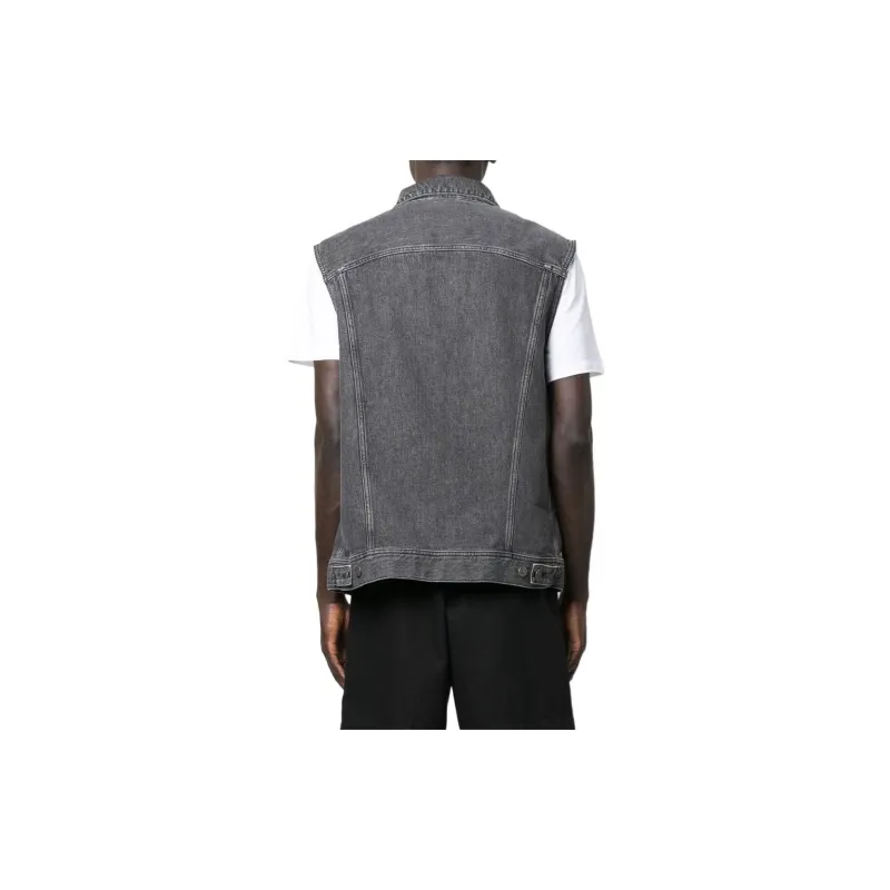 DIESEL Denim Jackets Men Gray-2