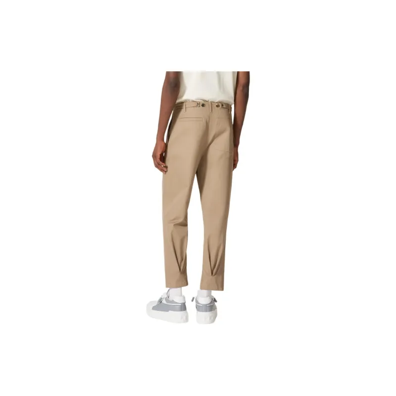 Valentino Mid Rise Pleated Straight Leg Trousers-2
