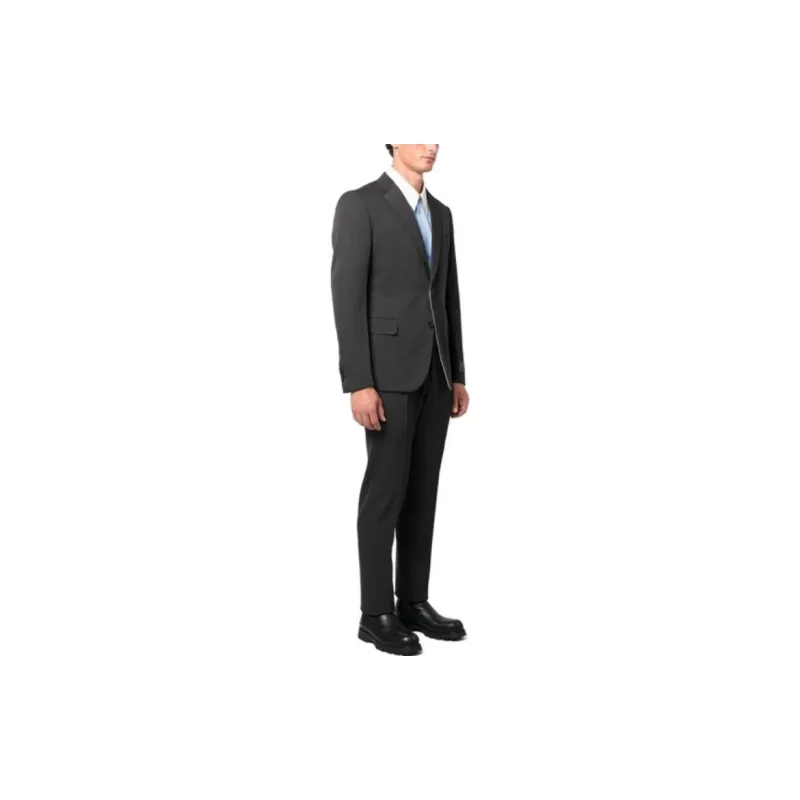 Valentino Business Suits Men Black-3