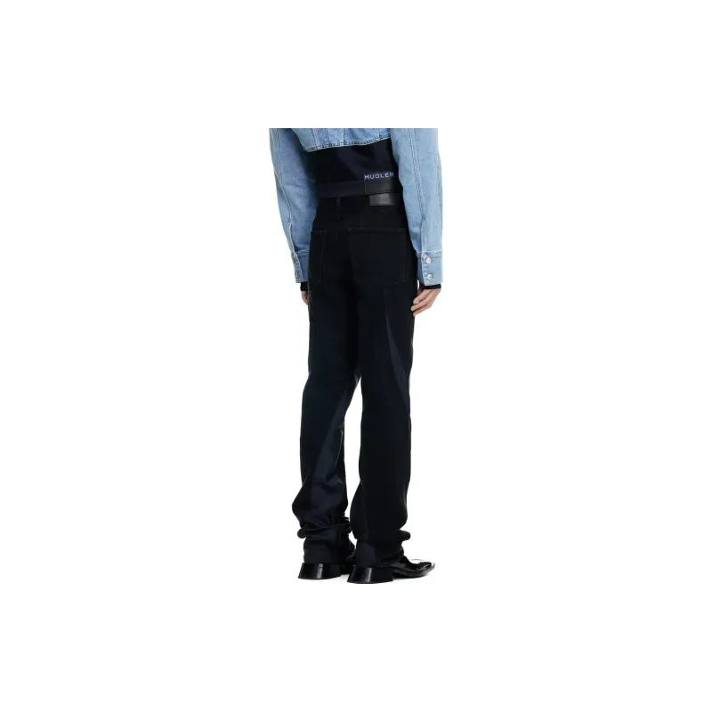 Mugler H&M Spiral Panel Jeans Mens-2