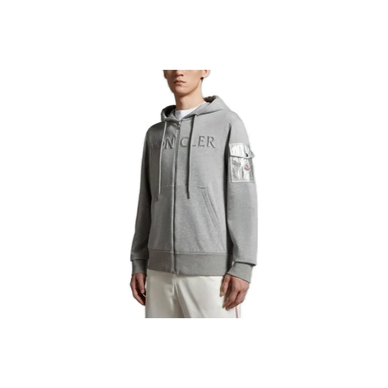 Moncler Sweatshirts Men Gray-3
