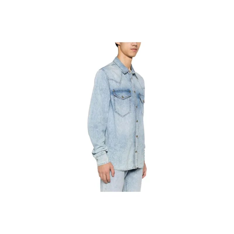 VERSACE JEANS COUTURE Western style Denim Shirt-3
