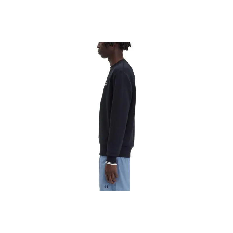 FRED PERRY Embroidered Logo Crew neck Sweatshirt-2