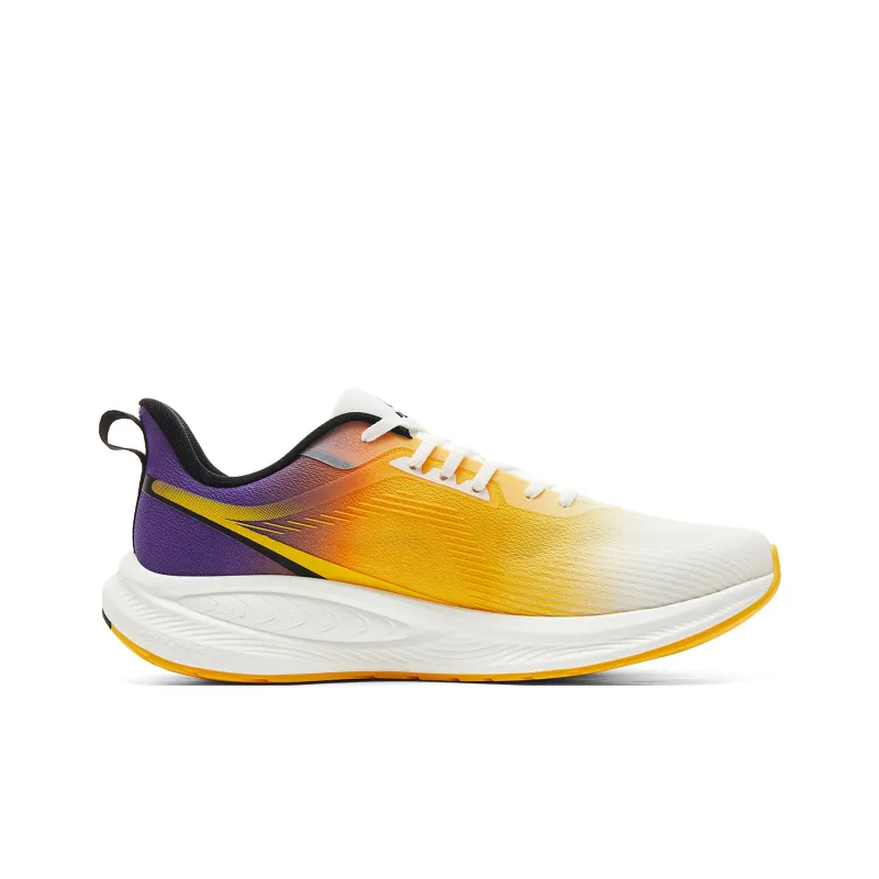PEAK Running Shoes Men Low Top White Yellow Purple-1
