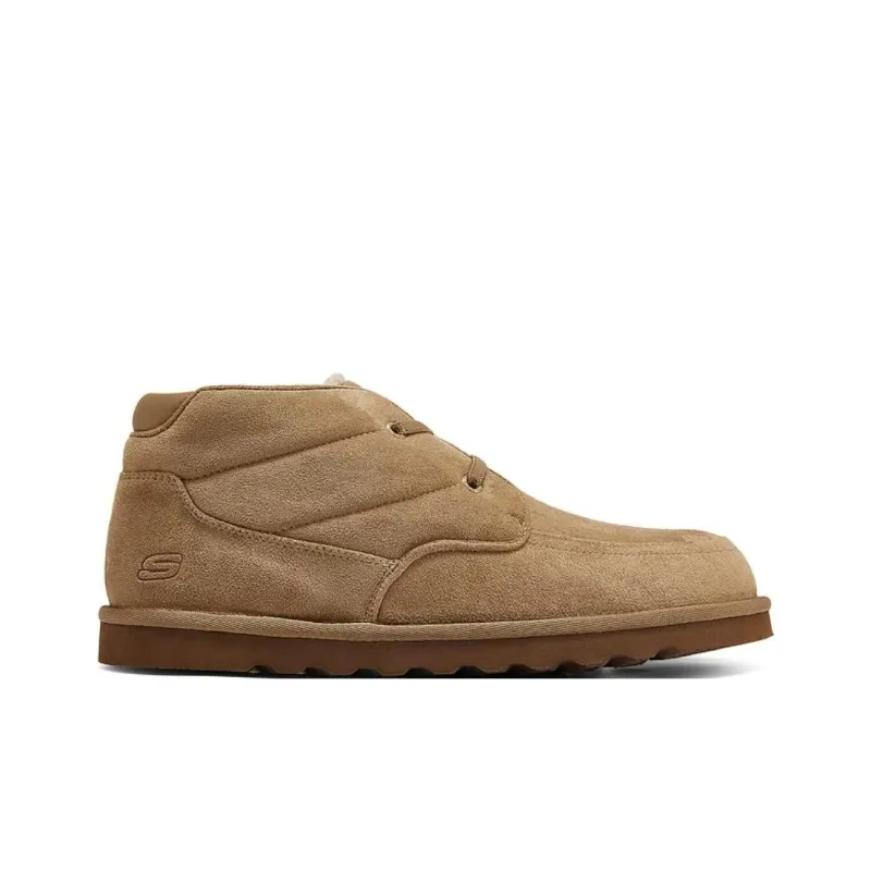 Skechers SKECHERS MENS USA Anti Slip Wear Resistant Mid Top Casual Shoes Men's Brown-1