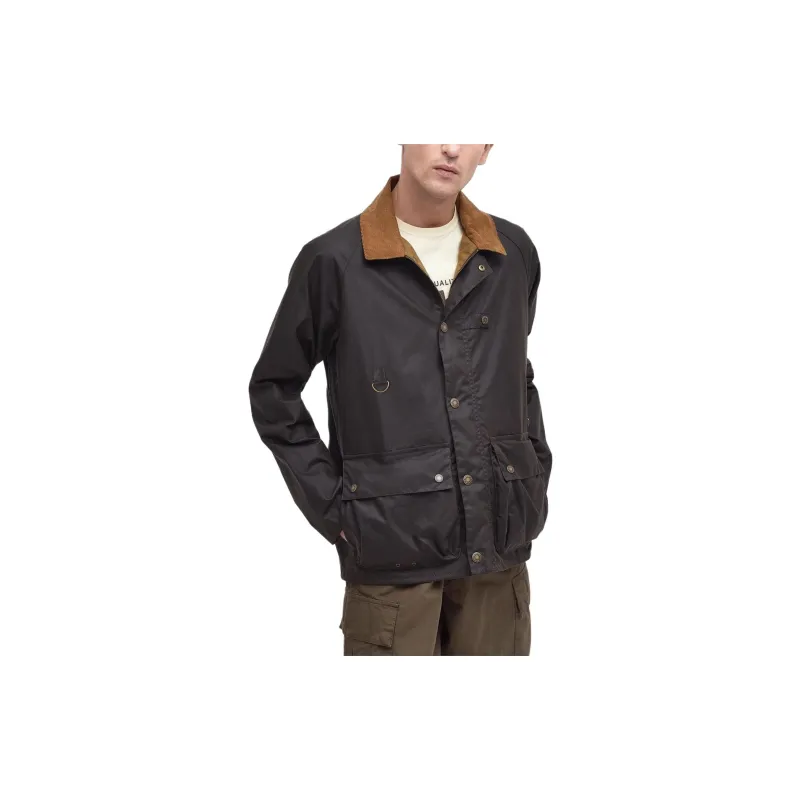 BARBOUR Utility Spey Waxed Jacket Jackets Coats Men's Brown-3