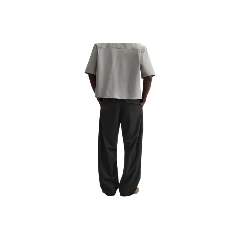 ZARA Casual Pants Men Black-3