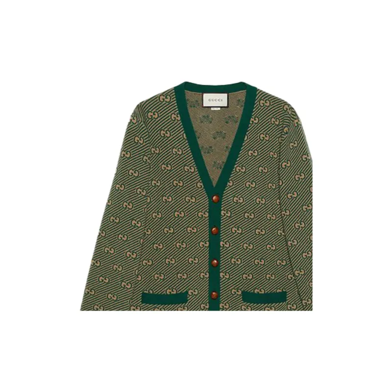 GUCCI Gg Stripe Knitted Cardigan-4