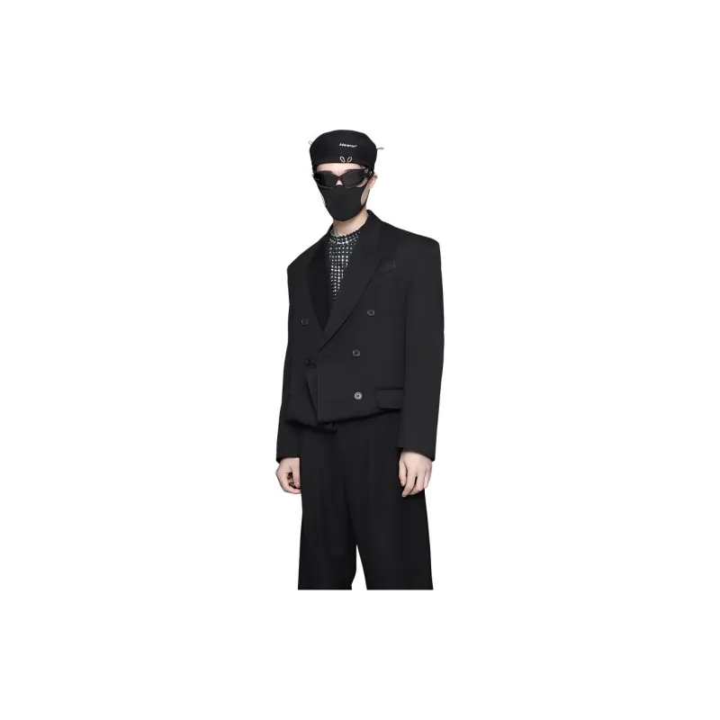 RAYSHOW Business Suit Men's Black-1