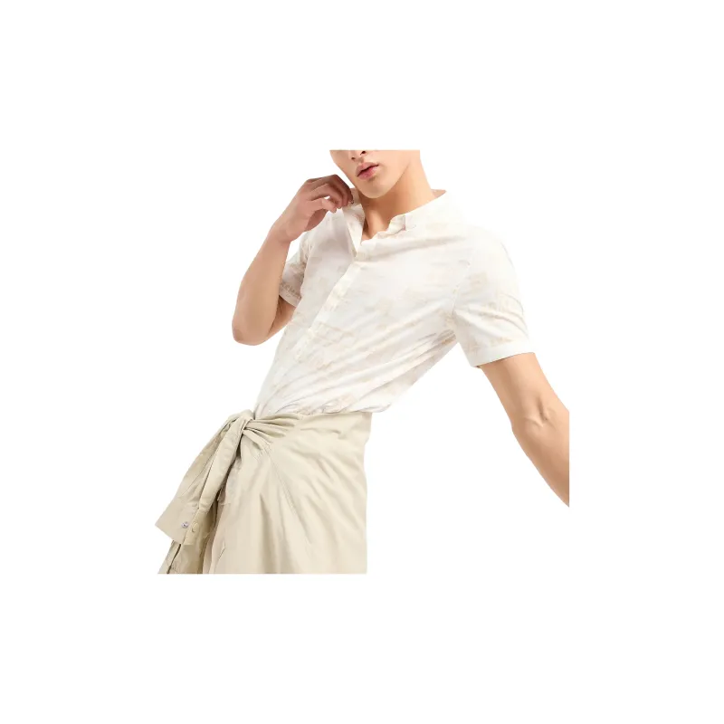 ARMANI EXCHANGE SS24 Shirt Men's Ecru-4