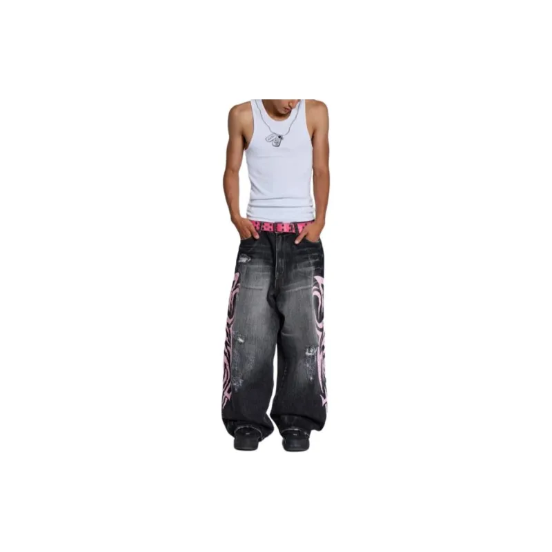 Jaded London Jeans Unisex Pink-1