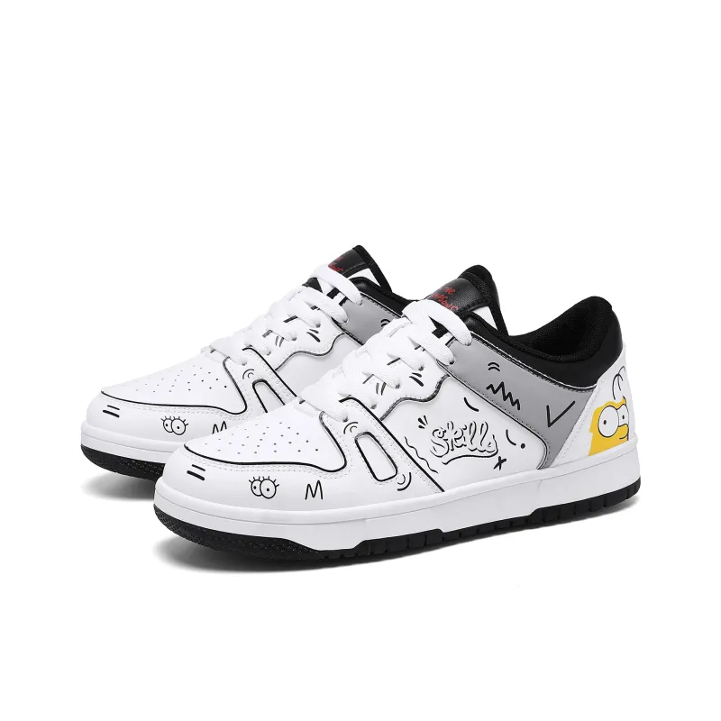 The Simpsons Cushioned Anti Slip Wear Resistant Breathable Lightweight Low Top Casual Shoes Unisex-1